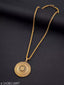 Jewels Kafe Gold Plated Brass Pendant Chain Set for Men and Women