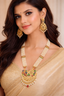 Jewels Kafe Royal Pearl Peacock Necklace Set – Multicolor