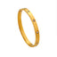 Jewels Kafe Classic Love Gold Plated Mens and Womens Kada Bracelet