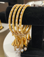Jewels Kafe Gold Plated Latkan Bangle Set (Pack of 4) 2.8