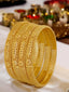 Jewels Kafe Anti-Tarnish Gold Plated Bangle Set of 4 2.10