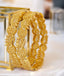 Jewels Kafe Anti-Tarnish Gold Plated Bangle Set 2.10