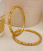 Jewels Kafe Gold Plated Bangle Set (Pack of 2) 2.10