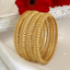 Jewels Kafe Gold Plated Bangle Set of 4 2.10