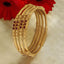 Jewels Kafe Gold Plated Bangle Set of 4 2.10