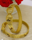 Jewels Kafe Gold Plated Bangle/Kada Set (Pack of 2)