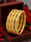 Jewels Kafe Premium Gold Plated Bangle Set of 4