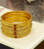 Jewels Kafe Gold Plated Bangle Set (Pack of 4) 2.8
