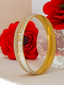 Jewels Kafe Gold Plated Mens Kada