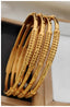 Jewels Kafe Gold Plated Bangle Set (Pack of 4) 2.10