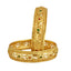 Jewels Kafe Gold Plated Bangle Set of 2 2.8