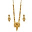 Jewels Kafe One Gram Gold Forming Work Premium Long Haram Pendant/Necklace Set(10 in Long 2 in Wide)