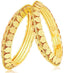 Jewels Kafe One Gram Gold Plated Bangle Set of 2 2.8