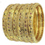 Jewels Kafe One Gram Gold Plated Bangle Set of 6 2.8