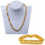 Jewels Kafe Trending Gold Plated Men's Chain & Bracelet Combo