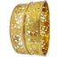 Jewels Kafe Gold Plated Bangle Set of 2 2.8