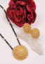 Jewels Kafe Jewellery One gram gold plated Mangalsutra set with Earrings for women