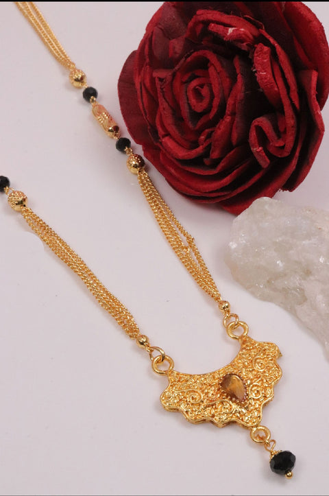 Jewels Kafe Jewellery One gram gold plated Mangalsutra for women Jewels Kafe