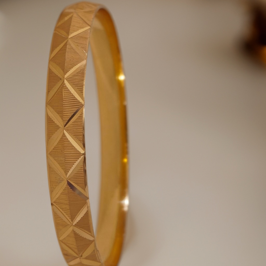Jewels Kafe One Gram Gold Plated Mens Kada