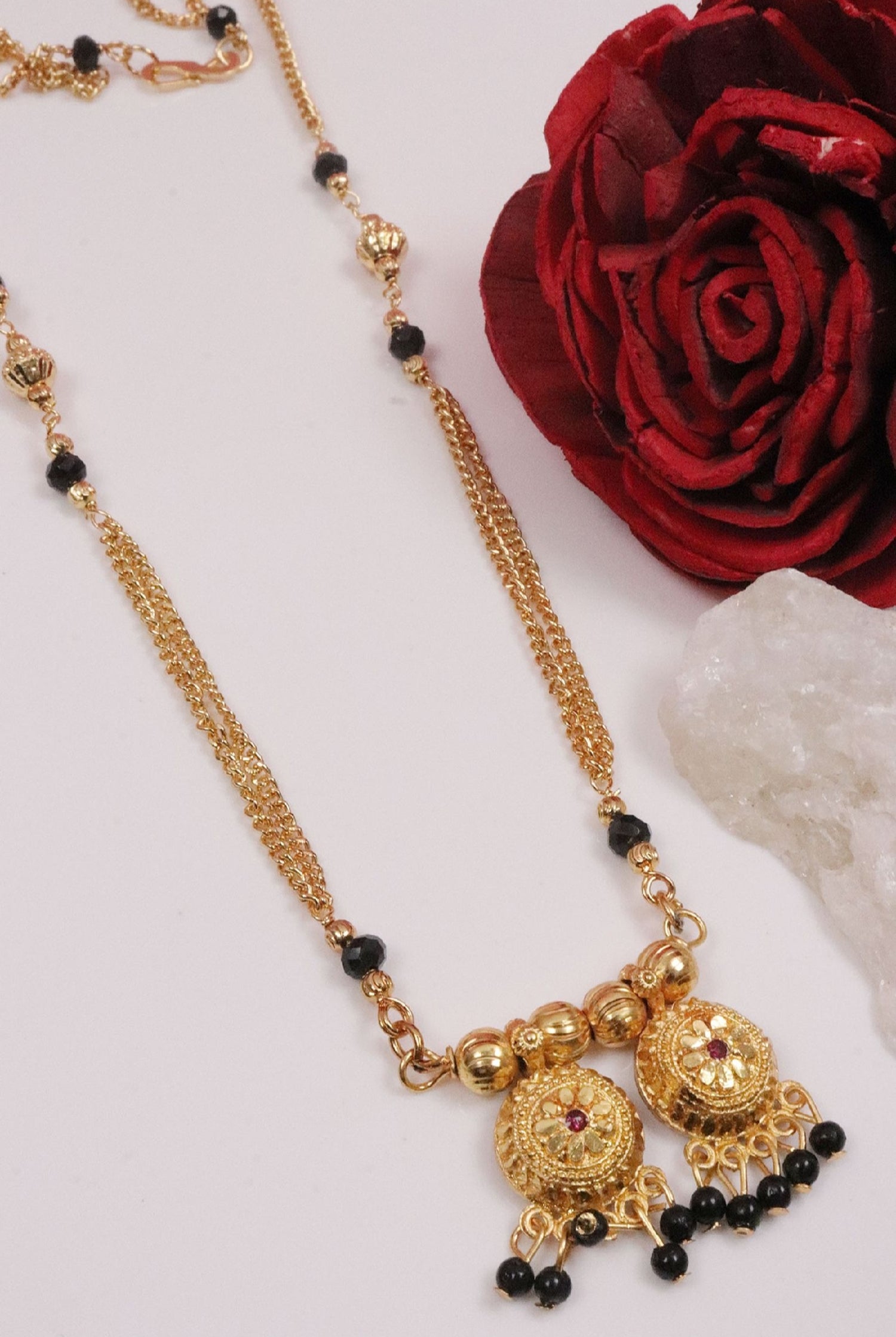 Jewels Kafe Jewellery One gram gold plated Mangalsutra for women