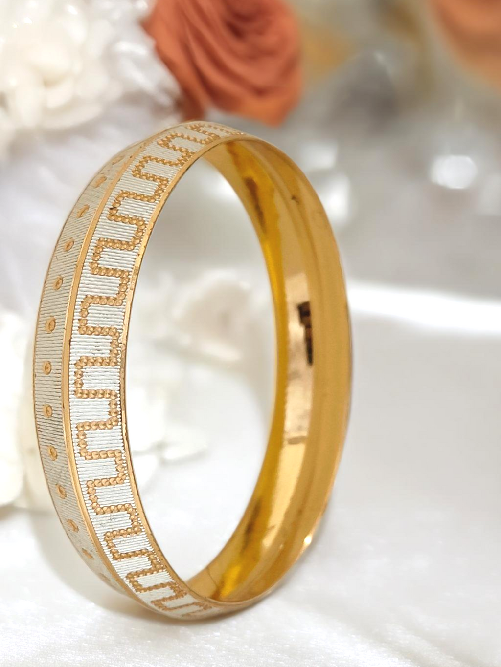 Jewels Kafe Gold Plated Mens Kada
