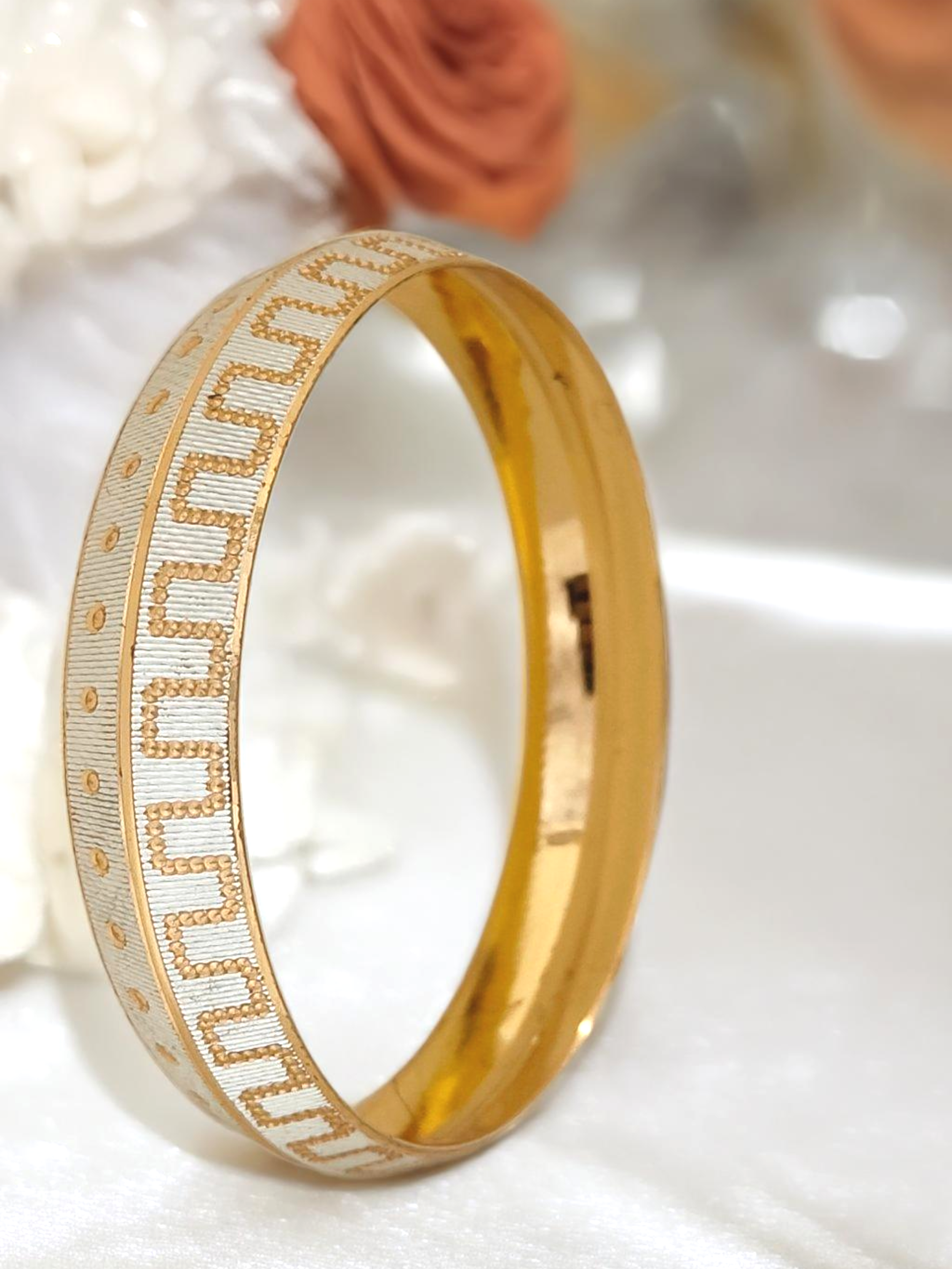 Jewels Kafe Gold Plated Mens Kada