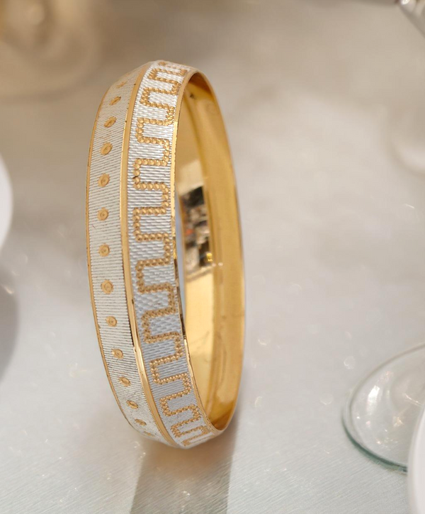 Jewels Kafe Gold Plated Mens Kada