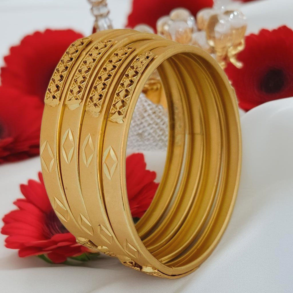 Jewels Kafe Gold Plated Bangle Set of 4