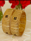 Jewels Kafe Gold Plated Bangle/Kada Set (Pack of 2)