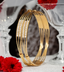 Jewels Kafe Gold Plated Bangle Set of 2