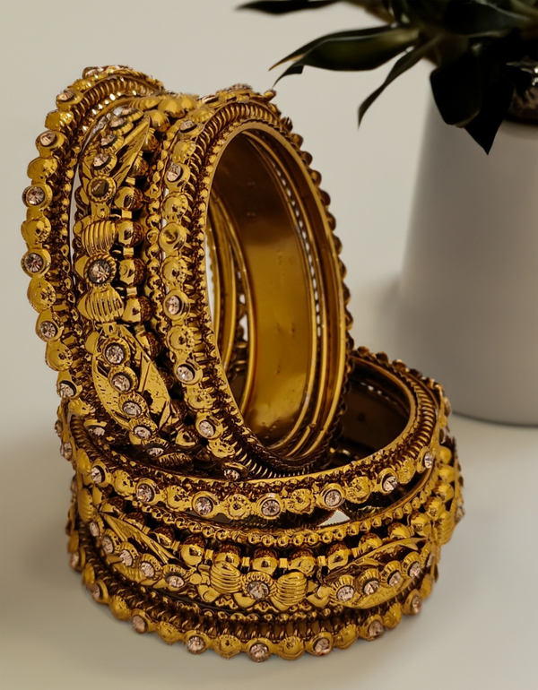Jewels Kafe Gold Plated Bangle Set (Pack of 6)