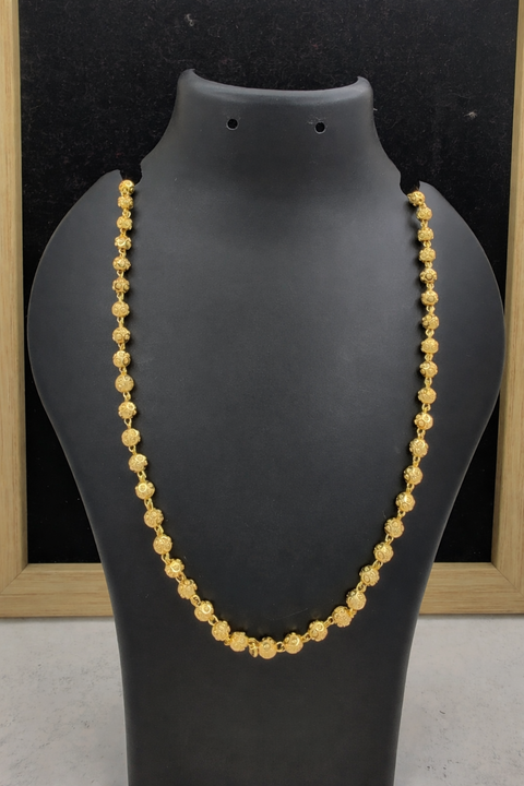 Jewels Kafe Elegant Gold Finish Single Line Mala for Women