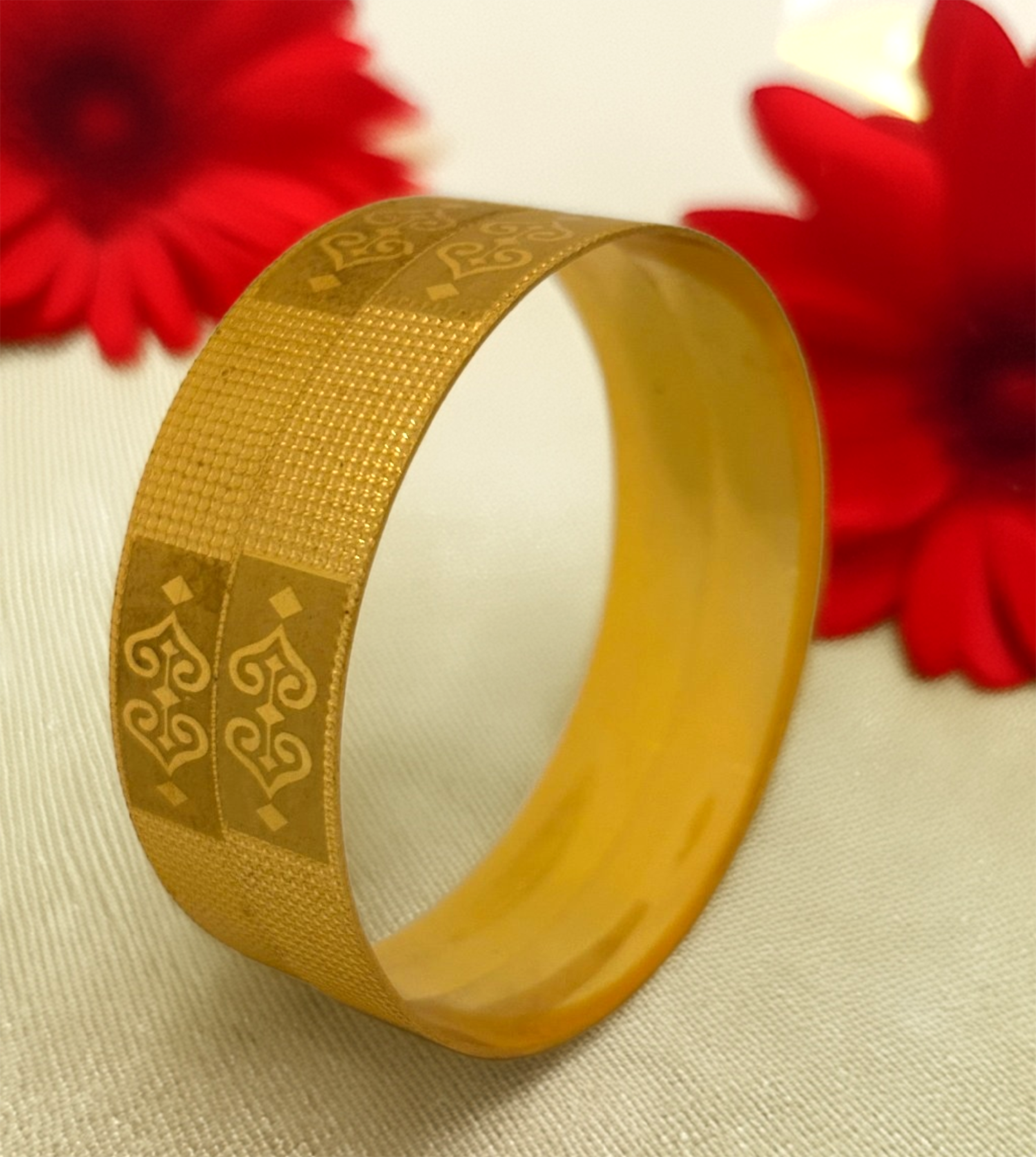 Jewels Kafe Gold Plated Bangle Set of 2 Secondary image