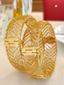 Jewels Kafe One Gram Gold Plated Bangle/Kada Set (Pack of 2) 2.8