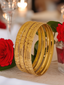 Jewels Kafe Anti-Tarnish Gold Plated Bangle Set of 4 2.8