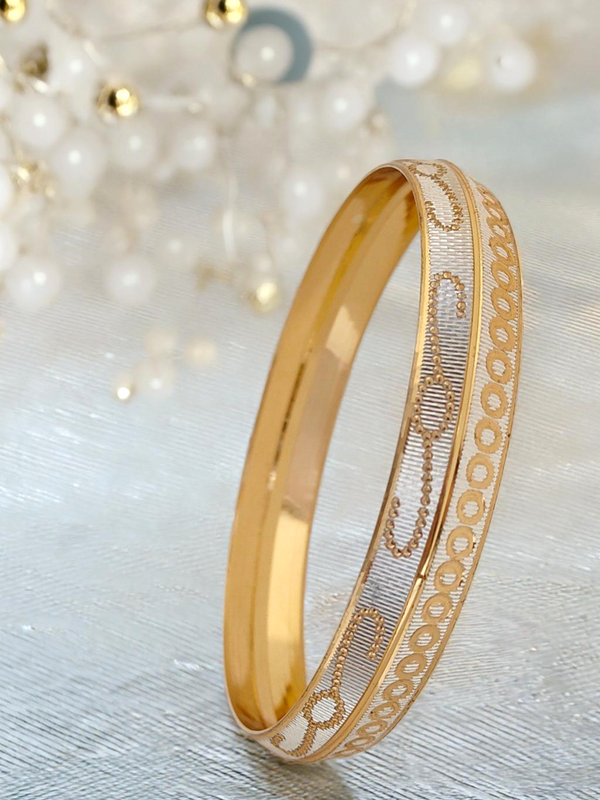 Jewels Kafe Gold Plated Mens Kada