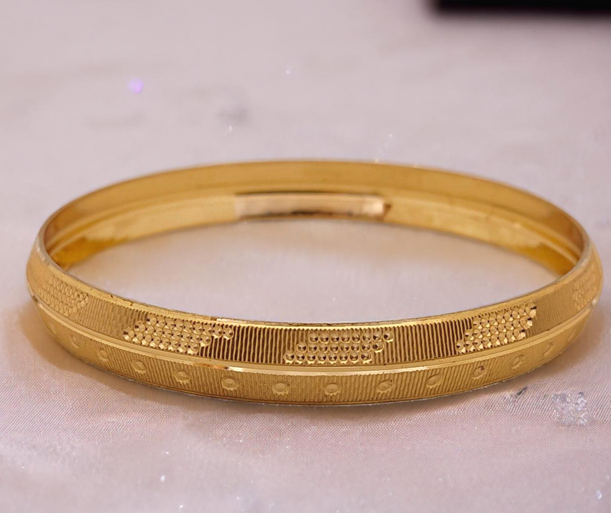 Jewels Kafe Gold Plated Mens Kada Secondary image