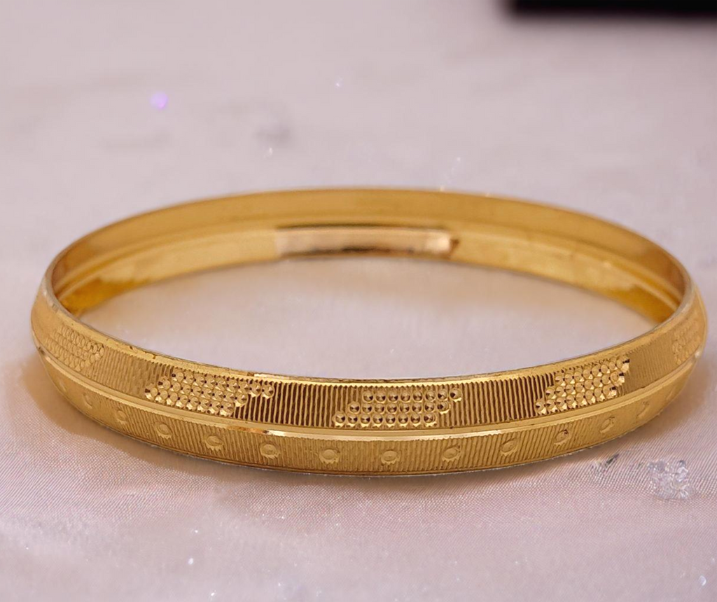 Jewels Kafe Gold Plated Mens Kada