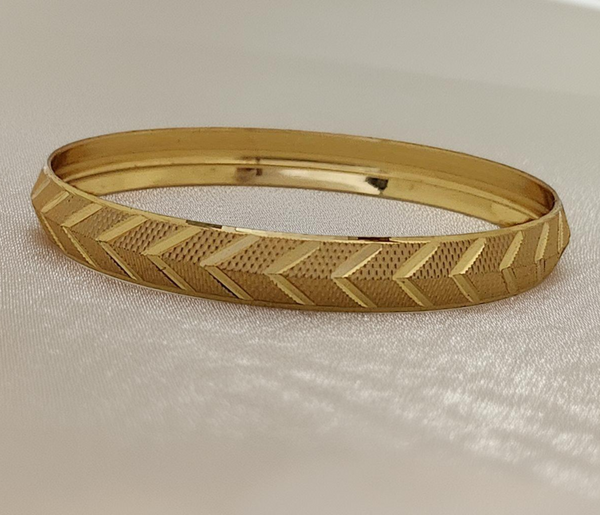 Jewels Kafe Anti-Tarnish Gold Plated Mens Kada