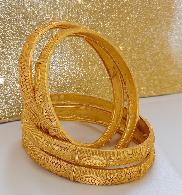 Jewels Kafe One Gram Gold Plated Bangle Set of 4