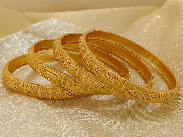 Jewels Kafe One Gram Gold Plated Bangle Set of 4