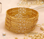 Jewels Kafe One Gram Gold Plated Bangle Set of 4 2.8
