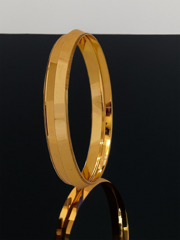 Jewels Kafe Gold Plated Mens Kada 2.18