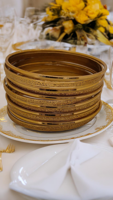 Jewels Kafe Gold Plated Bangle Set (Pack of 12)