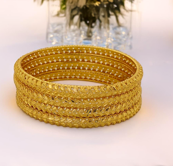 Jewels Kafe One Gram Gold Plated Bangle Set of 4