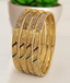 Jewels Kafe Gold Plated Bangle Set (Pack of 4)