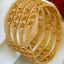 Jewels Kafe Gold Plated Bangle Set of 4 2.2
