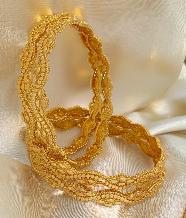 Jewels Kafe Gold Plated Bangle Set of 4