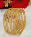 Jewels Kafe Gold Plated Bangle Set of 4 2.8