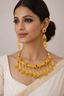 Jewels Kafe Traditional Gold-Finish Necklace Set with Earrings